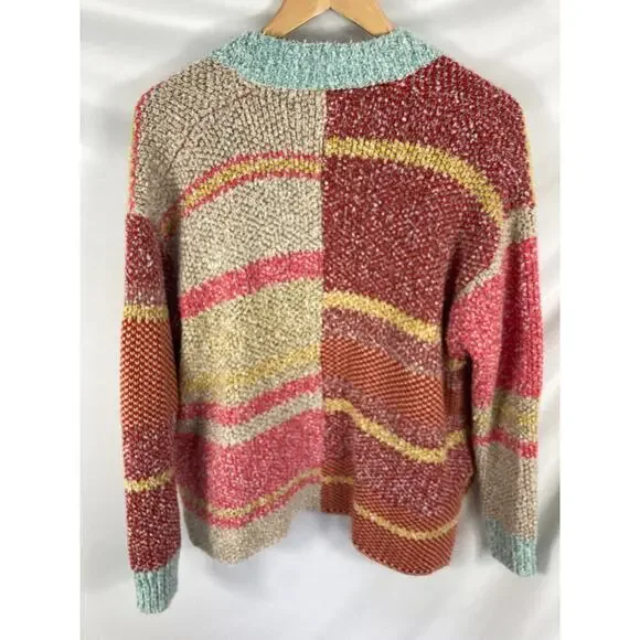 Talulah Colorful Stripe Knit Sweater Size Small - Picture 5 of 5